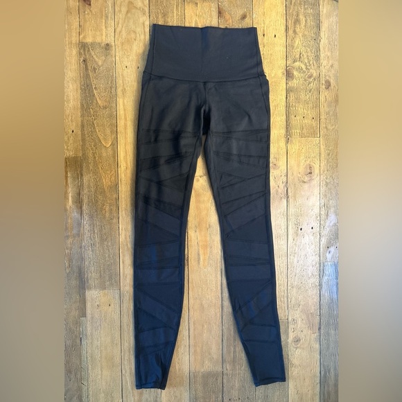 LULULEMON Black Wunder Under HR Tight *SE Tech Luon Hidden pocket Sheer bands - Picture 2 of 12